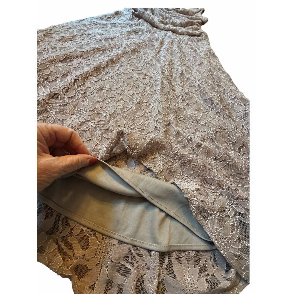 NW Taupe Nightway Lace Gown - Size 10 - Picture 16 of 16